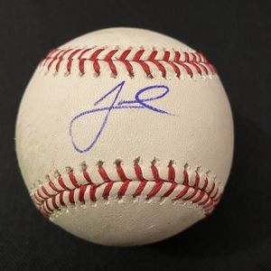 NY Mets Athletics A's Las Vegas  autograph signed MLB baseball Rawlings